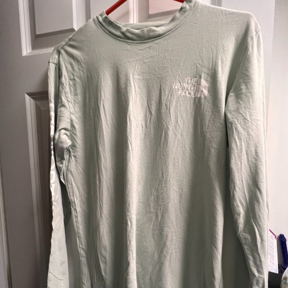 The North Face Mens Longsleeve Tee mint size small